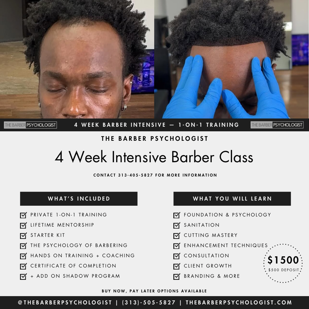 4 Week Intensive 1-on-1 Barber Program